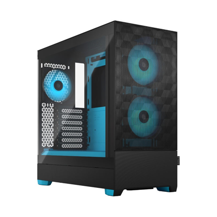 Korpusas Fractal Design  Pop Air RGB  Side window  Cyan Core TG Clear Tint  ATX, mATX, Mini ITX