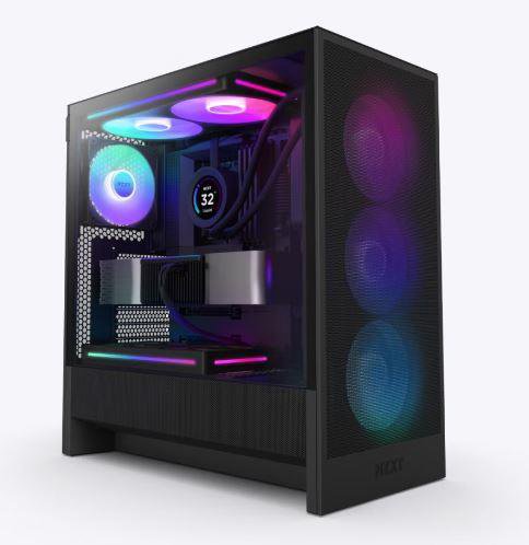 CaseNZXTH5 FLOW RGB 2024MidiTowerCase product features Transparent panelNot