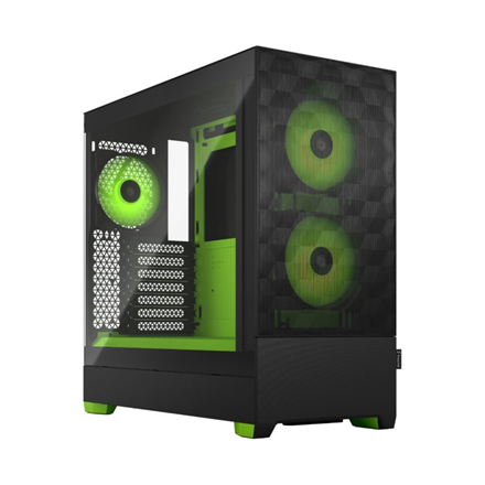 Korpusas Fractal Design  Pop Air RGB  Side window  Green Core TG Clear Tint  ATX, mATX, Mini ITX