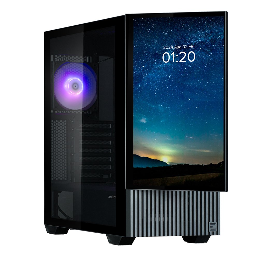 Zalman Z10 DS ATX Mid Tower PS Case Black, 120 mm  ARGB Fan x1