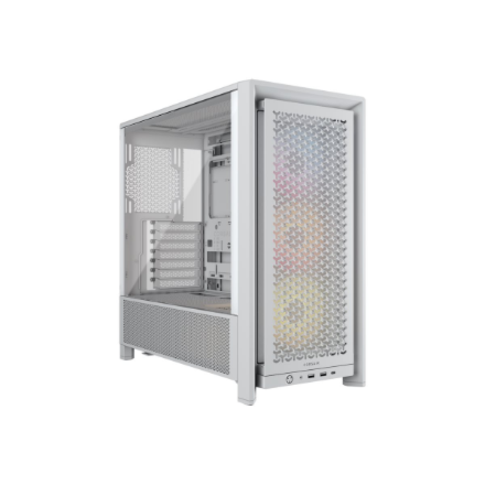 Korpusas Corsair PC Case  Frame 4000D RS ARGB Modular  White  Mid-Tower  Power supply included N