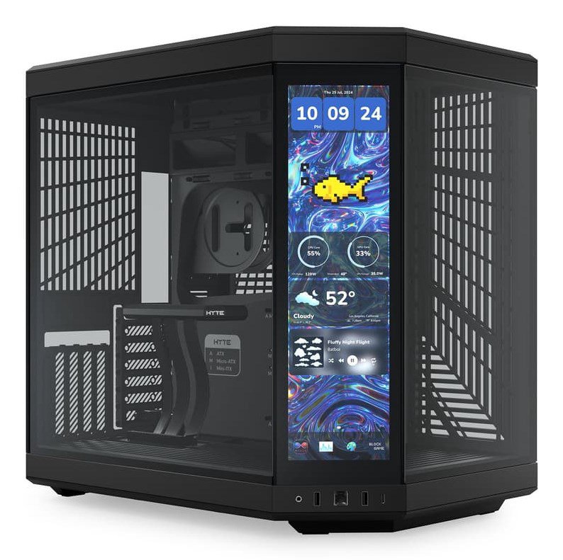 HYTE Y70 touch infinite „Midi Tower“ Juoda