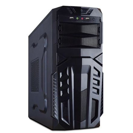 Korpusas Linkworld PC case USB 2.0 x2, Mic x1, Spk x1, black, Midle-Tower