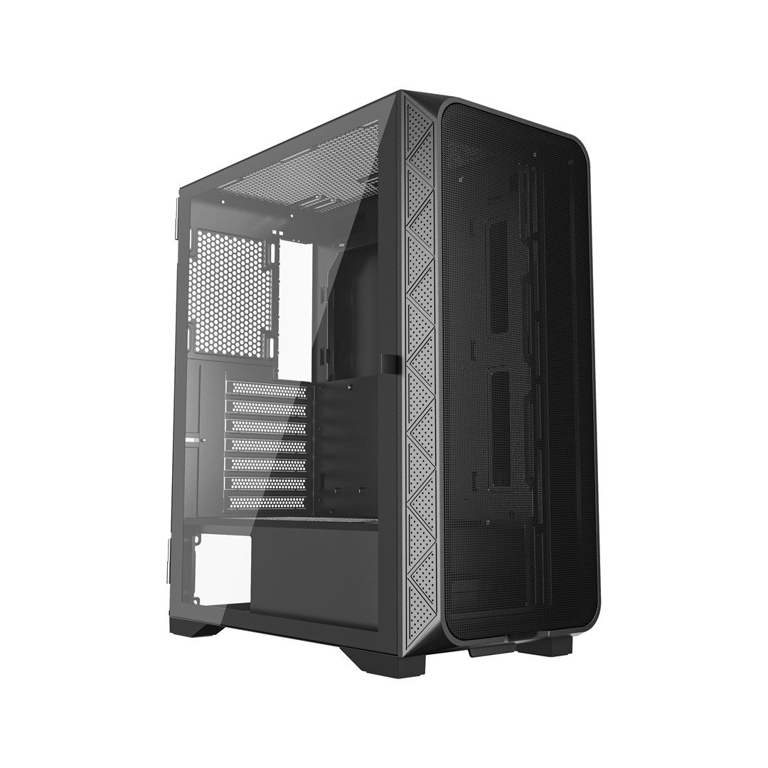Gembird CCC-FC-M200 žaidimų ATX korpusas, Fornax M200, tinklelio imitacijos, be ventiliatorių