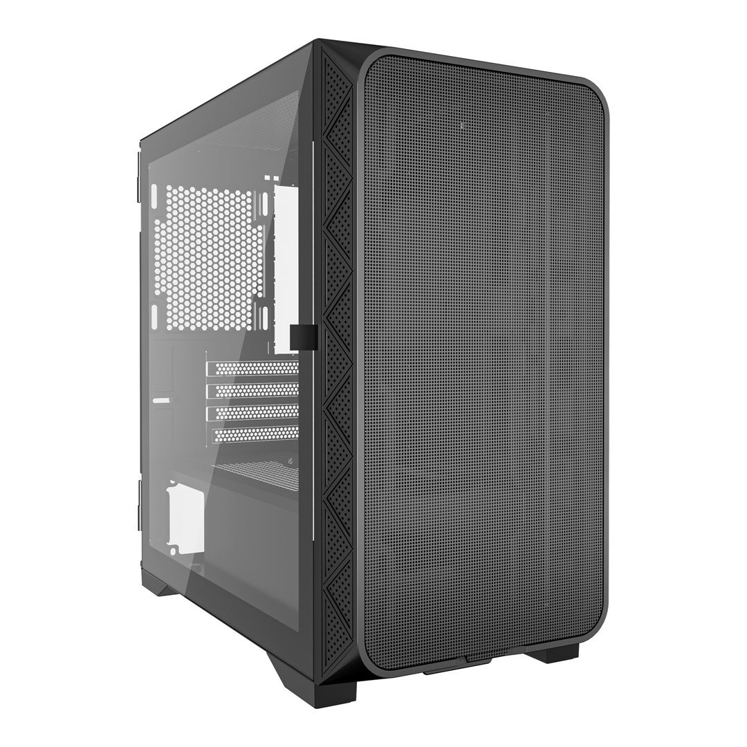 Gembird CCC-FC-MK200 žaidimų ATX korpusas, Fornax MK200, tinklelio imitacijos, be ventiliatorių