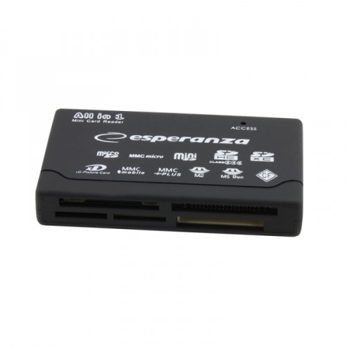 "Esperanza EA119 ALL IN ONE CARD READER" kortelių skaitytuvas