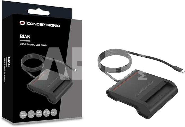 Conceptronic SCR01BC USB-C Smart-ID Kartenleser