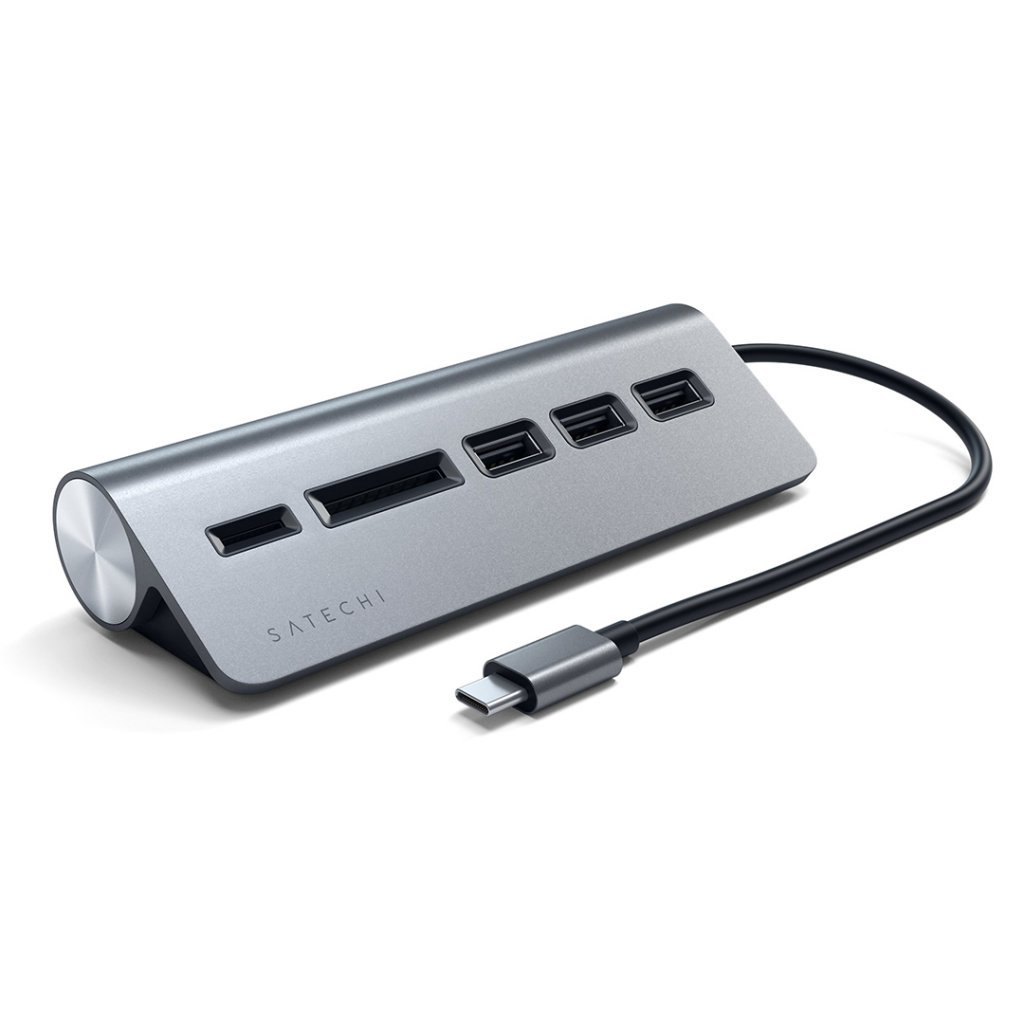 Satechi USB-C Aluminum USB Hub & Card Reader