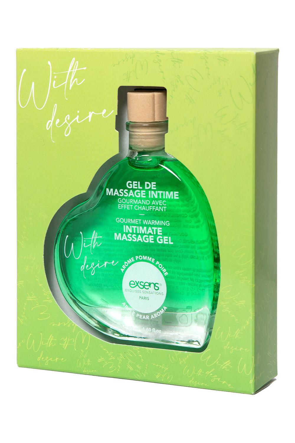 EXSENS WITH DESIRE - APPLE PEAR AROMA MASSAGE GEL 50ML