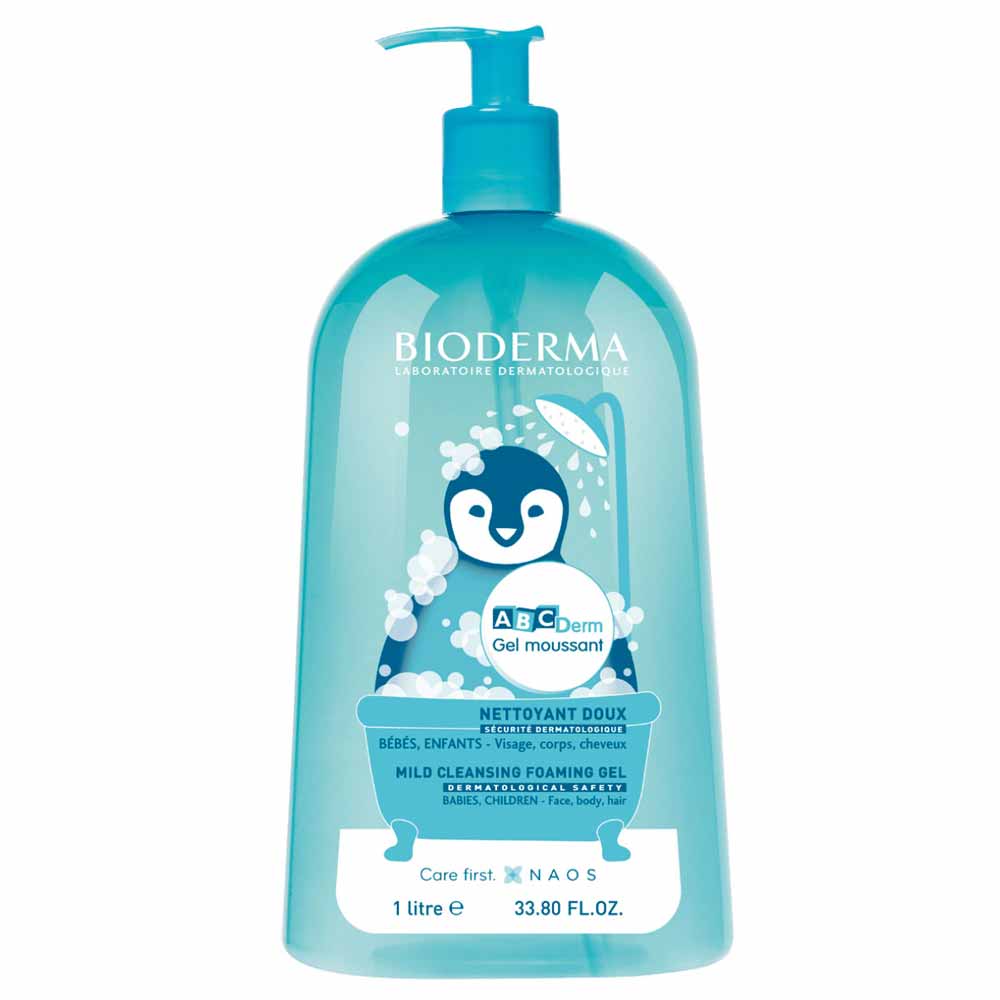 BIODERMA ABCDerm Gel moussant Valymas putojantis gelis kūdikiams ir vaikams 1л