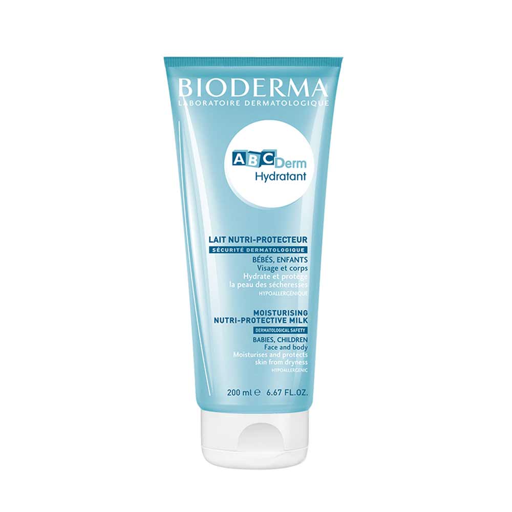 BIODERMA ABCDerm Hydratant Drėkinamasis pienas kūdikiams ir vaikams 200 ml