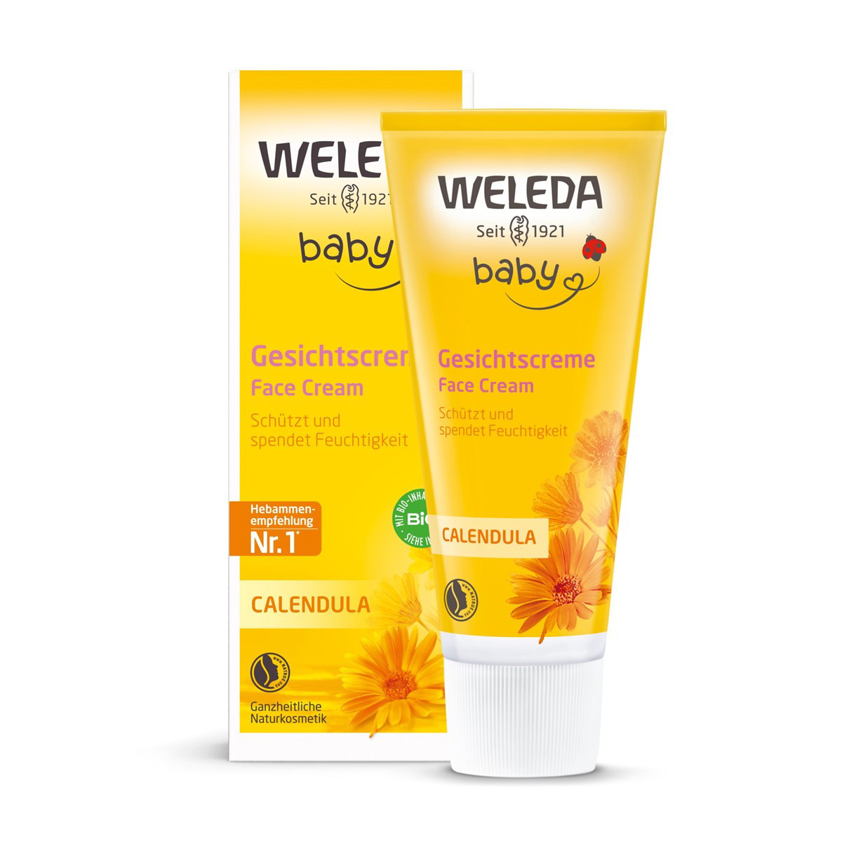 WELEDA CALENDULA BABY, kremas veidui, 50 ml
