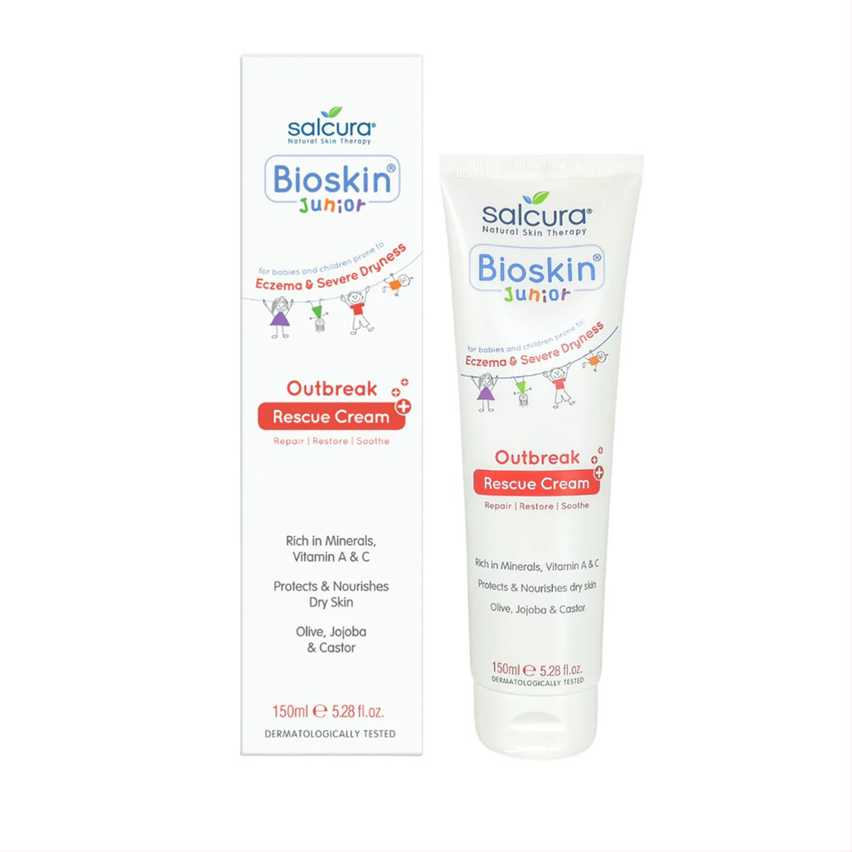 SALCURA BIOSKIN JUNIOR OUTBREAK RESCUE CREAM, atstotamasis kremas, 150ml