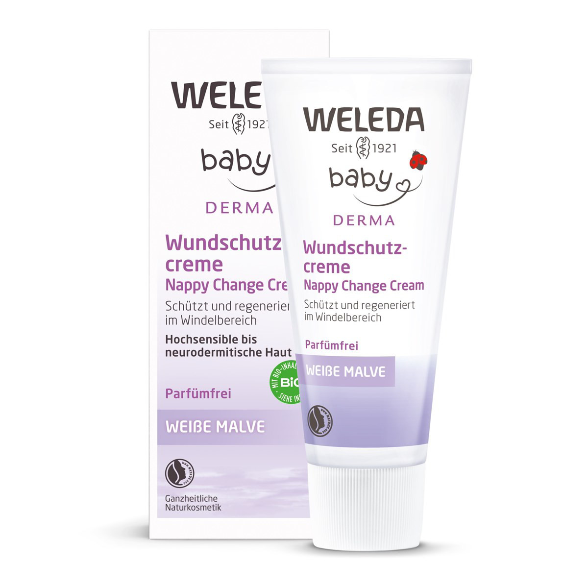 WELEDA WHITE MALLOW BABY, kremas nuo iššutimų su svilarožėmis, 50 ml