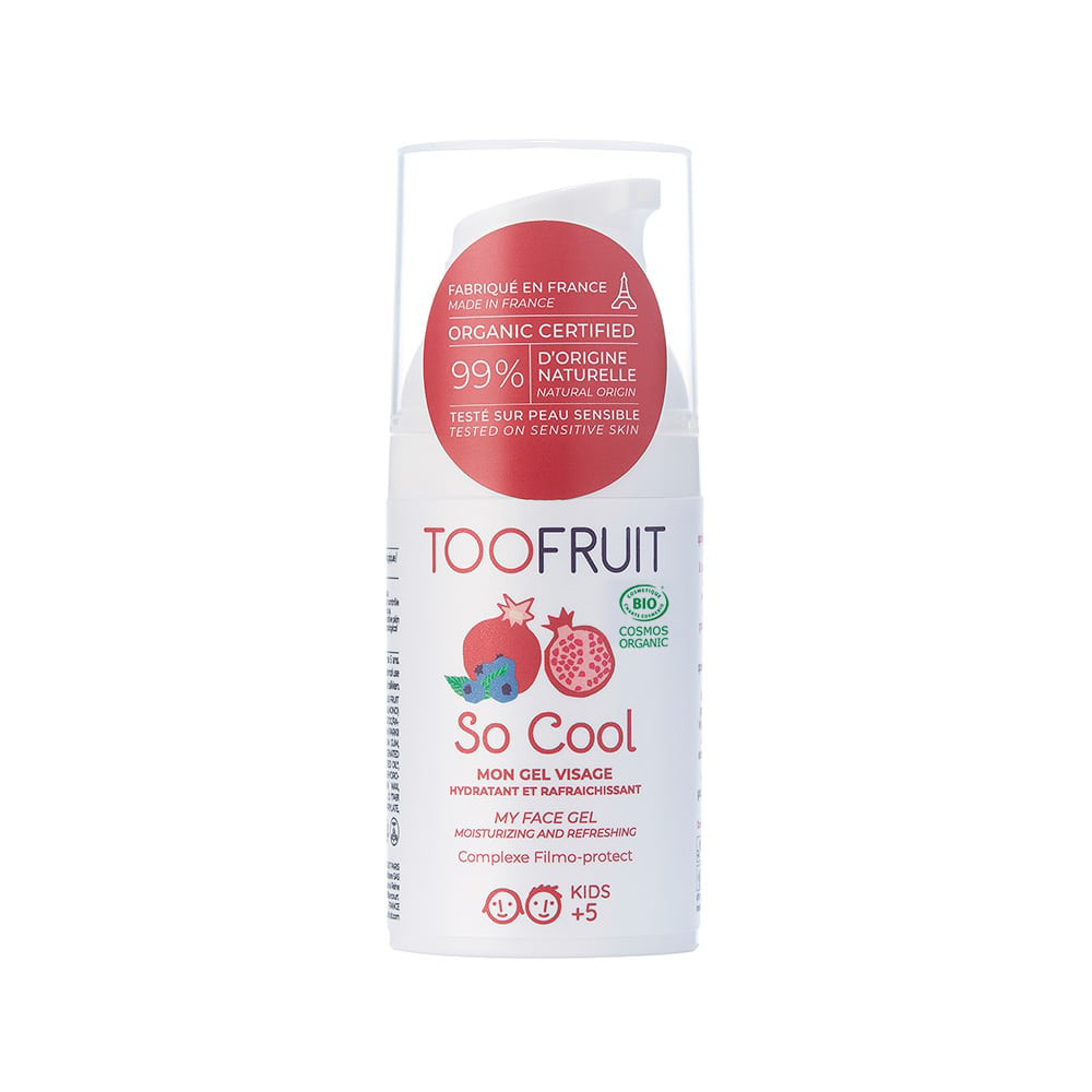 TOOFRUIT Gelinis veido kremas vaikams “So Cool”, nuo 5 metų, 30 ml.