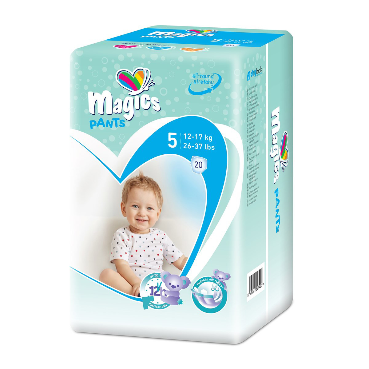 MAGICS PANTS sauskelnės-kelnaitės JUNIOR, 12-17 kg, 20 vnt.
