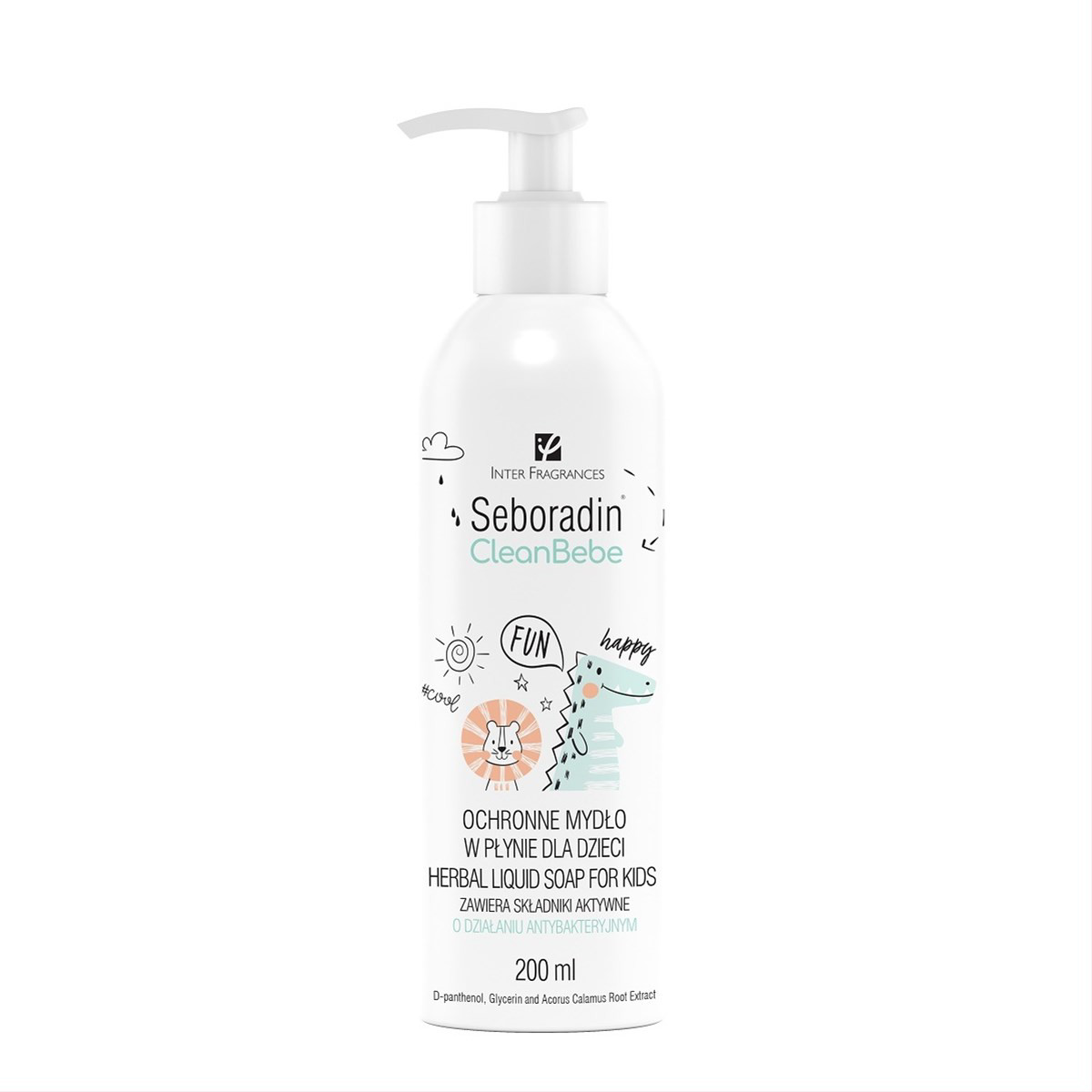 SEBORADIN BEBE 3+, apsauginis skystas muilas vaikams, 200 ml