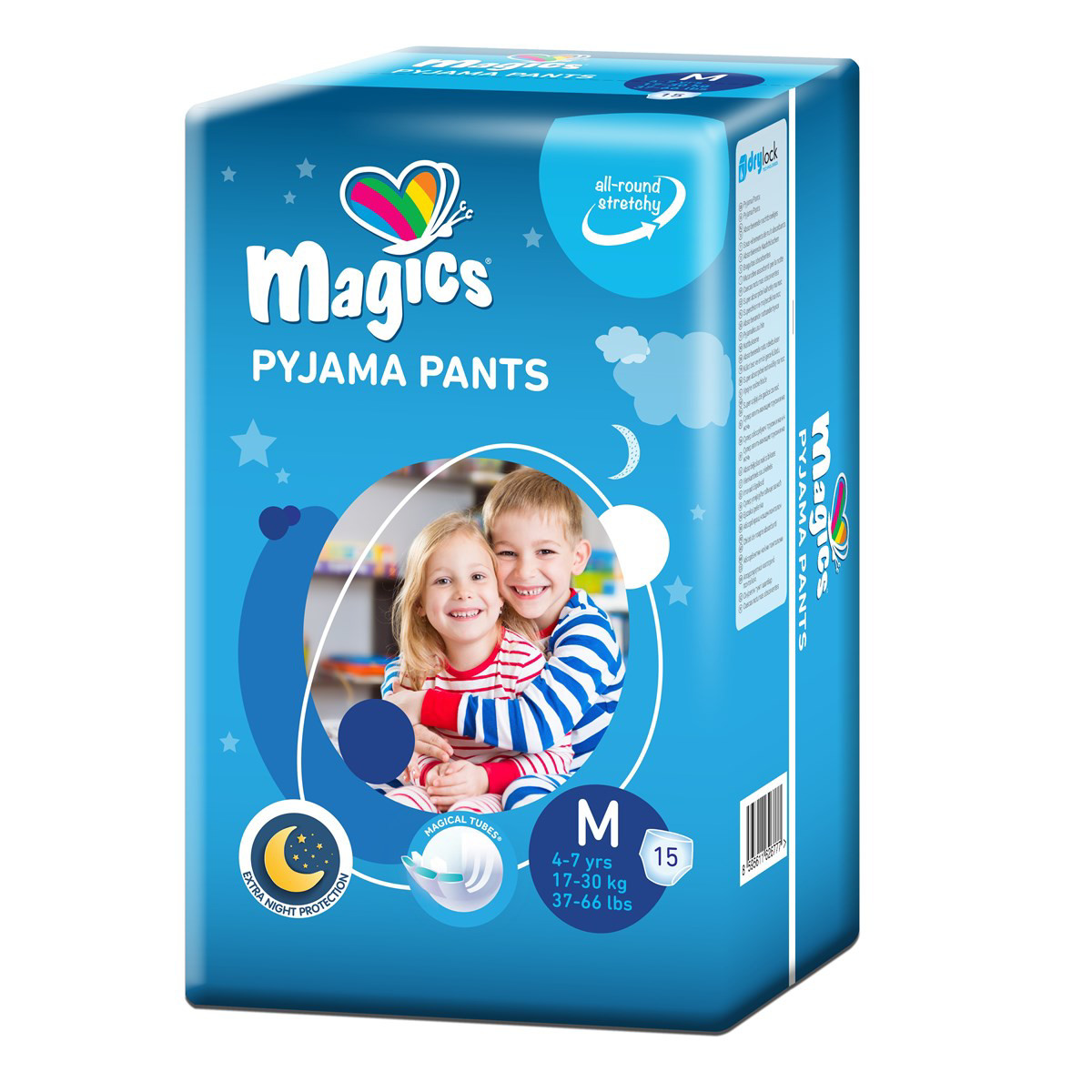 MAGICS PYJAMA PANTS, Sauskelnės kelnaitės, M 17-30 kg., N15