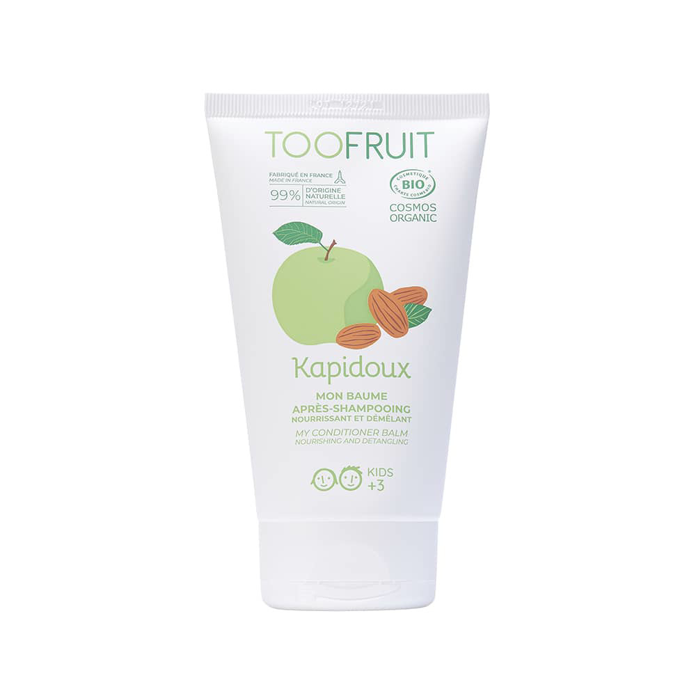 TOOFRUIT Plaukų kondicionierius vaikams “Kapidoux”, nuo 3 metų, 150 ml., Obuolys ir Migdolai