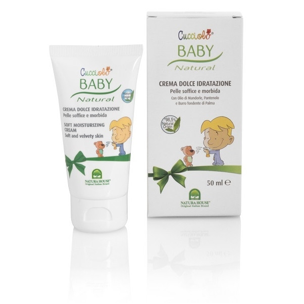 NATURA HOUSE drėkinamasis kremas vaikams ir kūdikiams su migdolų aliejumi, 50ml