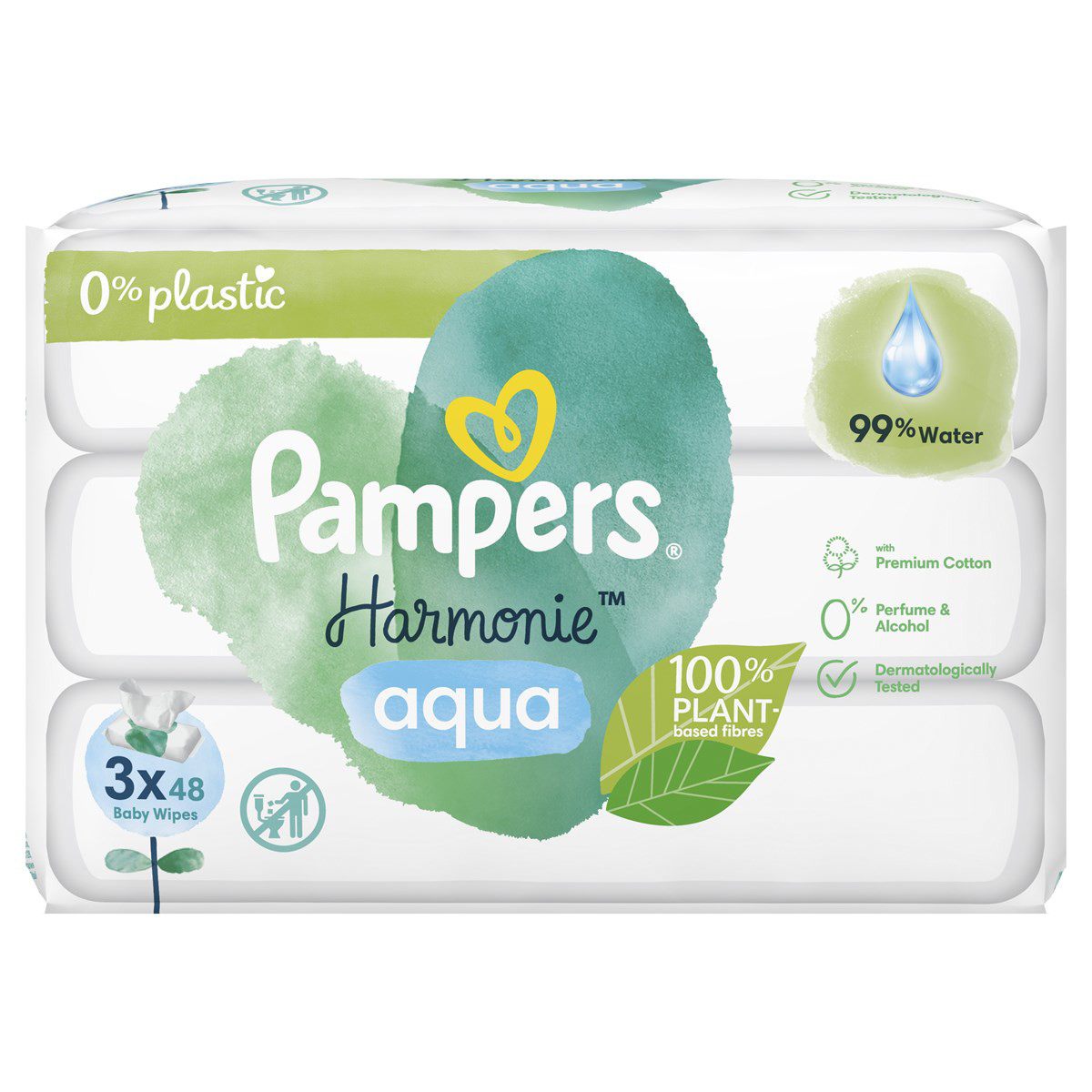 PAMPERS HARMONIE, servetėlės, 3x48vnt
