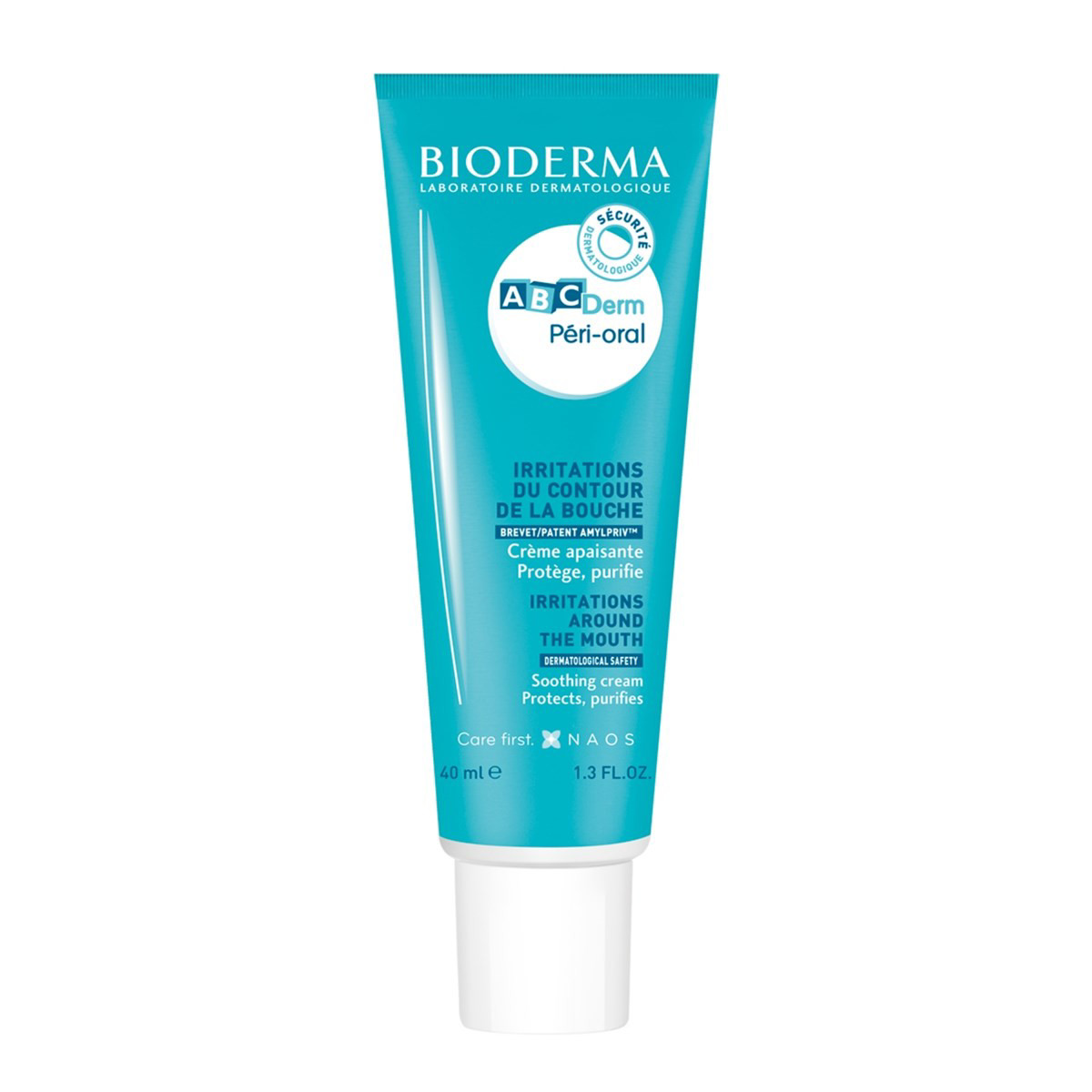 BIODERMA ABCDERM PERI-ORAL, kremas nuo sudirginimų, aplink burną, kūdikiams, 40 ml