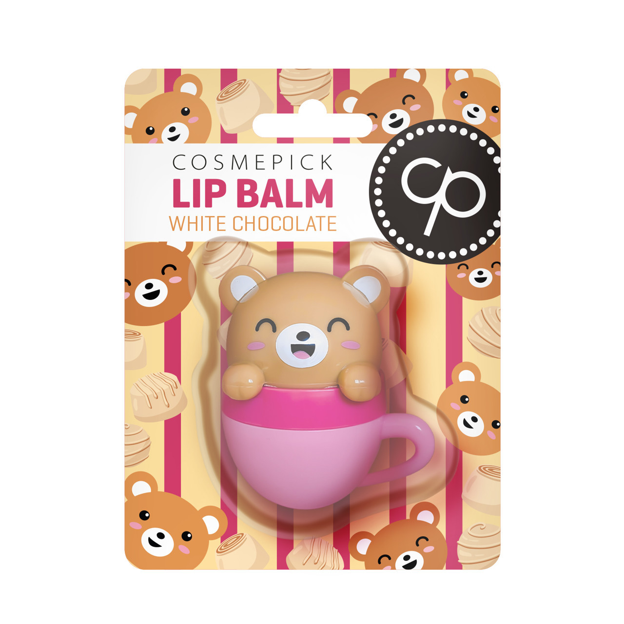 Cosmepick lūpų balzamas baltojo šokolado kvapo, 6 g (Meškutis)