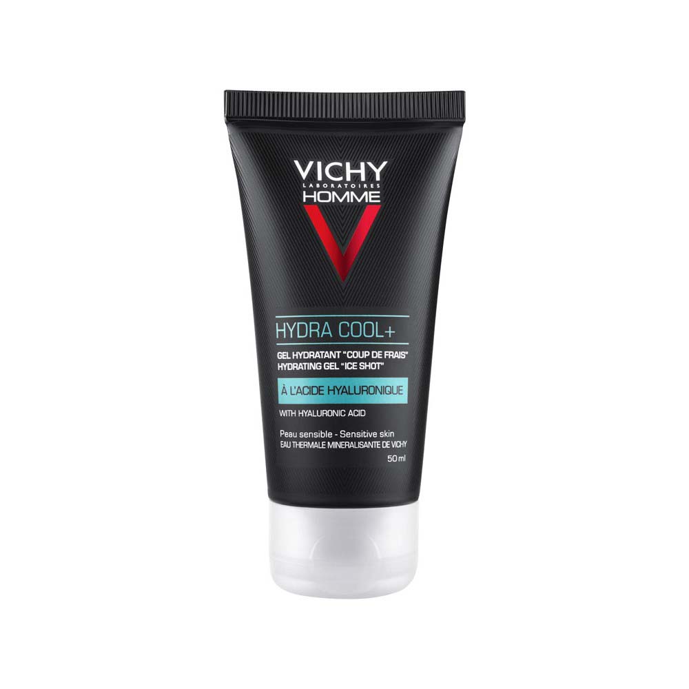 VICHY Homme Hydra Cool + drėkinantis gelis-kremas su aušinimo efektu veidui ir kontūras akis 50 ml