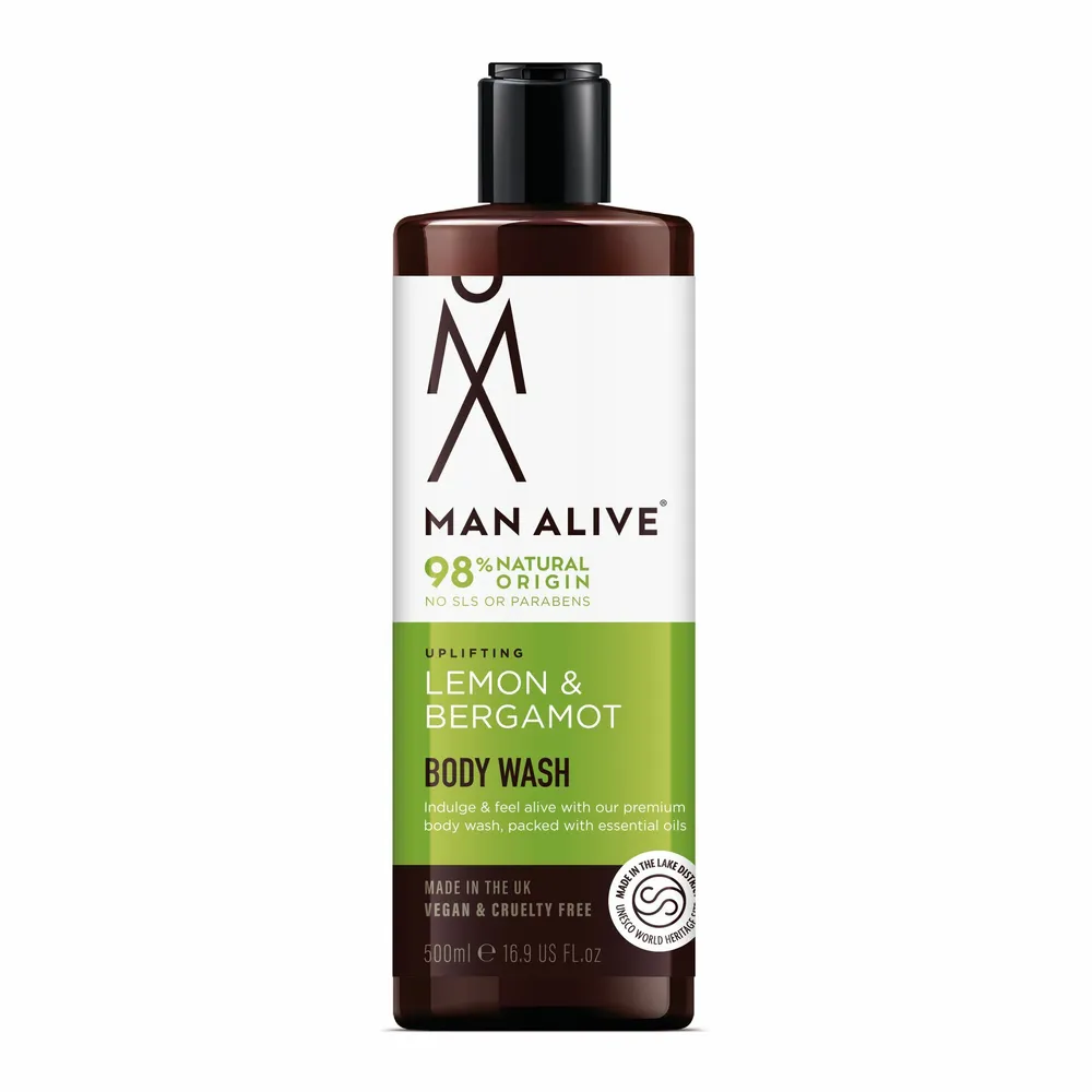 Man Alive - dušo želė su eteriniais aliejais - Citrina ir Bergamotė - 500ml