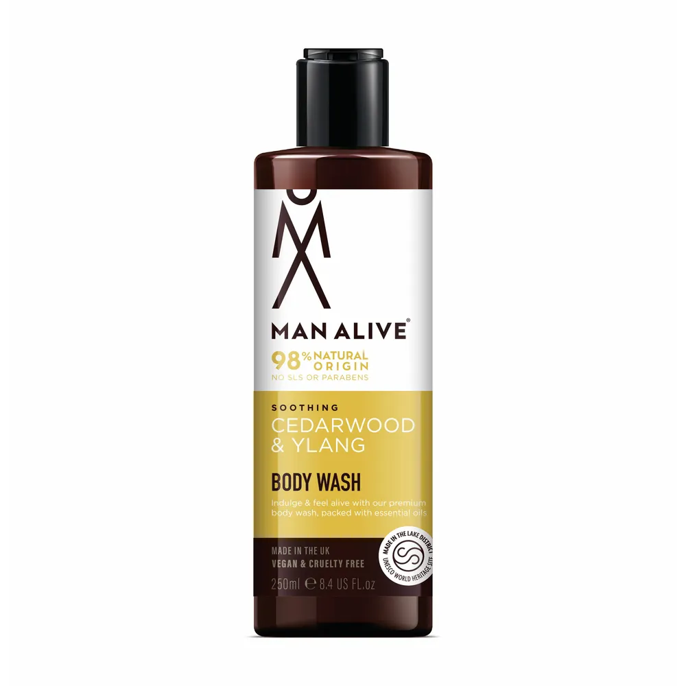 Man Alive - dušo želė su eteriniais aliejais - Kedras ir Ylang Ylang - 500ml