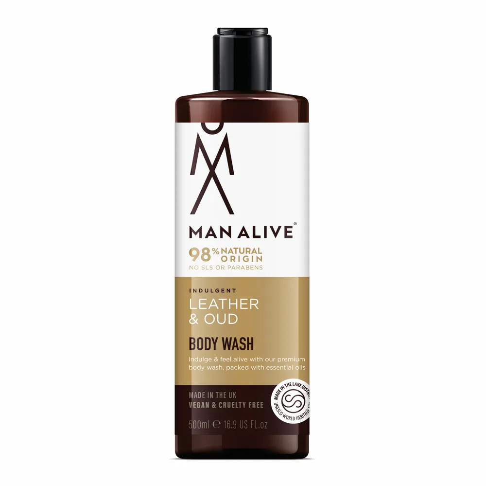 Man Alive - dušo želė su eteriniais aliejais - Oda ir Ūdas - 500ml