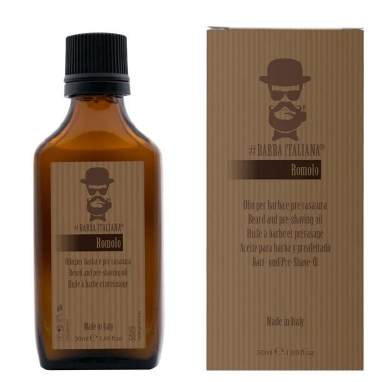 Barzdos plaukų aliejus Barba Italiana Beard Oil Romolo BI00077, 50 ml
