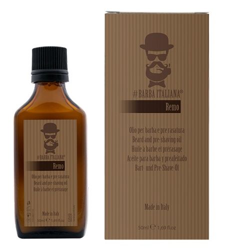 Barzdos plaukų aliejus Barba Italiana Beard Oil Remo BI07770, 50 ml
