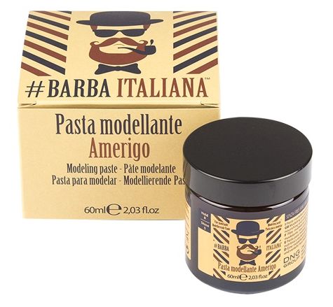 Barzdos plaukų modeliavimo pasta Barba Italiana Modeling Paste Amerigo, BI7, 60 ml