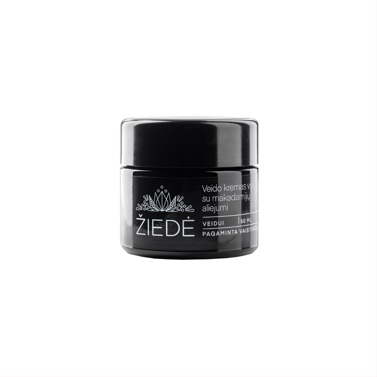 ŽIEDĖ, veido kremas vyrams su makadamijų aliejumi, 50 ml