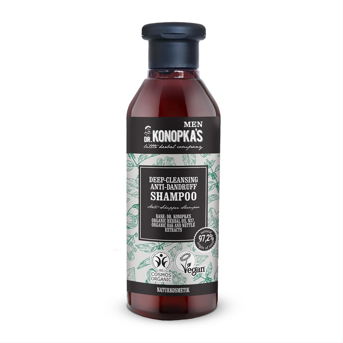 DR. KONOPKA'S MEN, giliai valantis šampūnas nuo pleiskanų vyrams, 280 ml