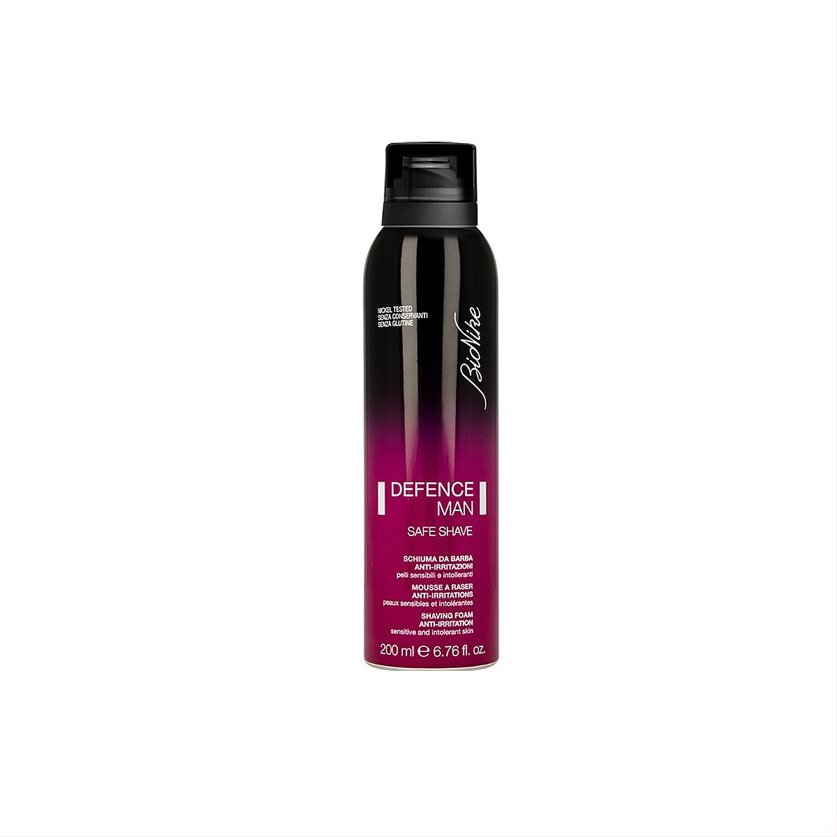 BIONIKE MAN SAFE SHAVE sudirgimą mažinančios skutimosi putos, 200ml