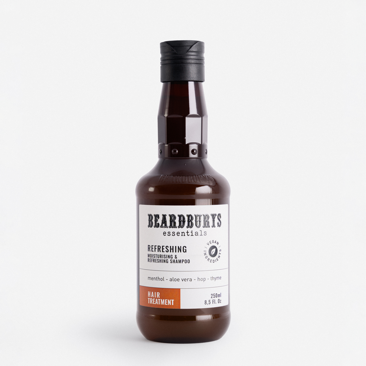 Beardburys Essentials REFRESHING gaivinantis šampūnas su mentoliu, 250 ml