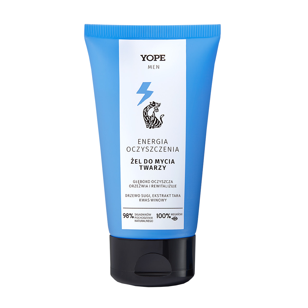 YOPE Vyriškas veido prausiklis, 150ml.