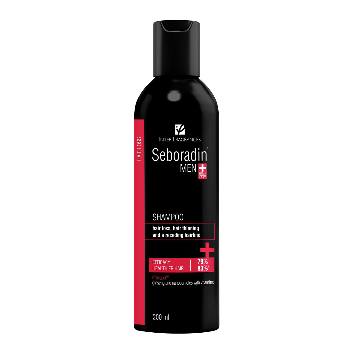 SEBORADIN MEN, šampūnas vyrams nuo plaukų slinkimo, 200 ml