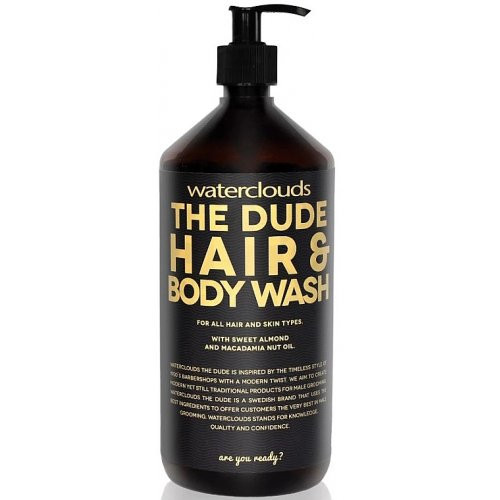 Waterclouds Šampūnas ir kūno prausiklis vyrams The Dude Hair and Body Wash 1000ml