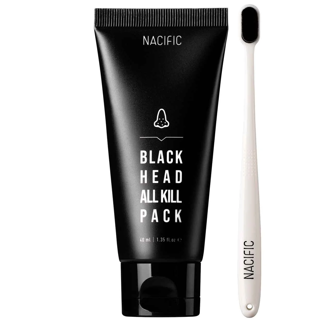 NACIFIC Blackhead All Kill Pack, veido odos valymo priemonė nuo spuogų, 40 ml