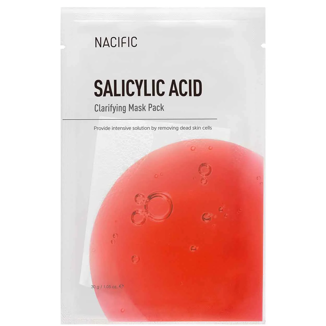 NACIFIC Salicylic Acid Clarifying Mask, lakštinė veido kaukė su salicilo rūgštimi