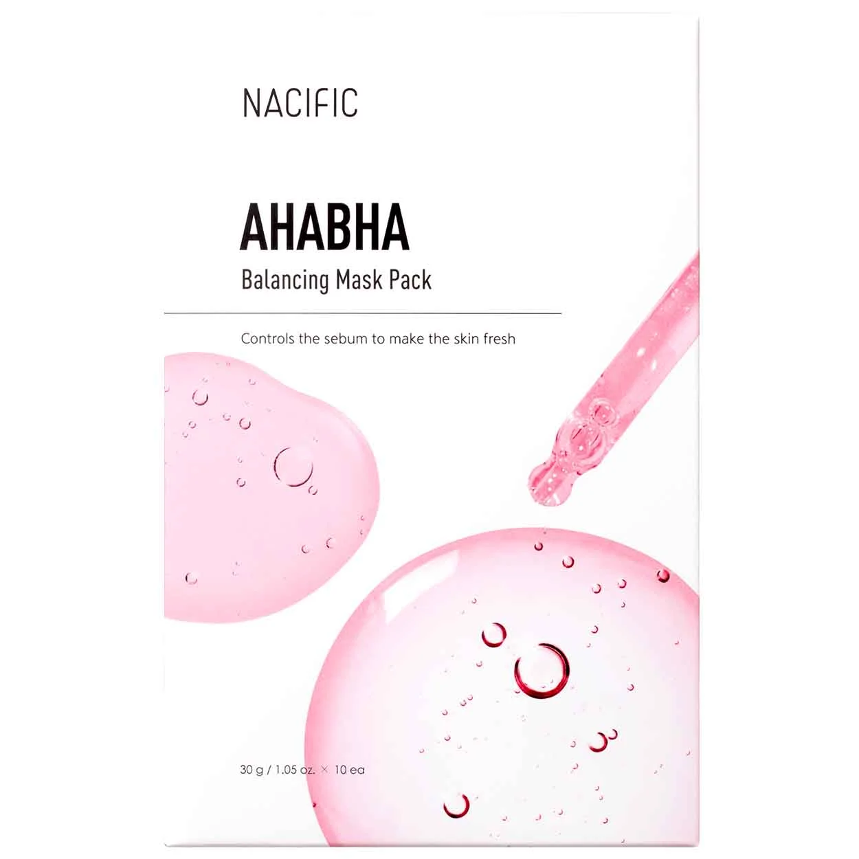 NACIFIC AHA/BHA Balancing Mask, lakštinė veido kaukė su rūgštimis