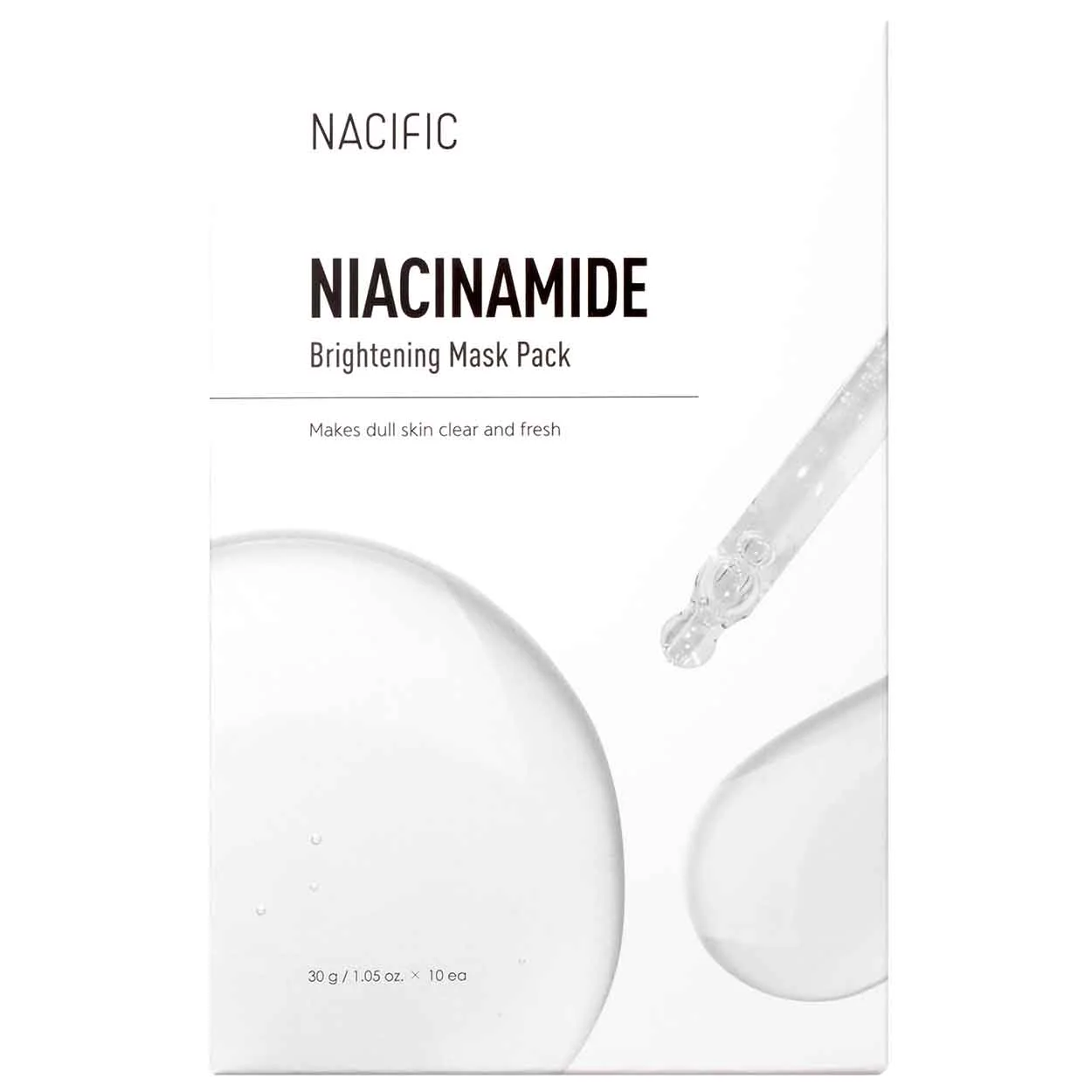 NACIFIC Niacinamide Brightening Mask, šviesinanti lakštinė veido kaukė