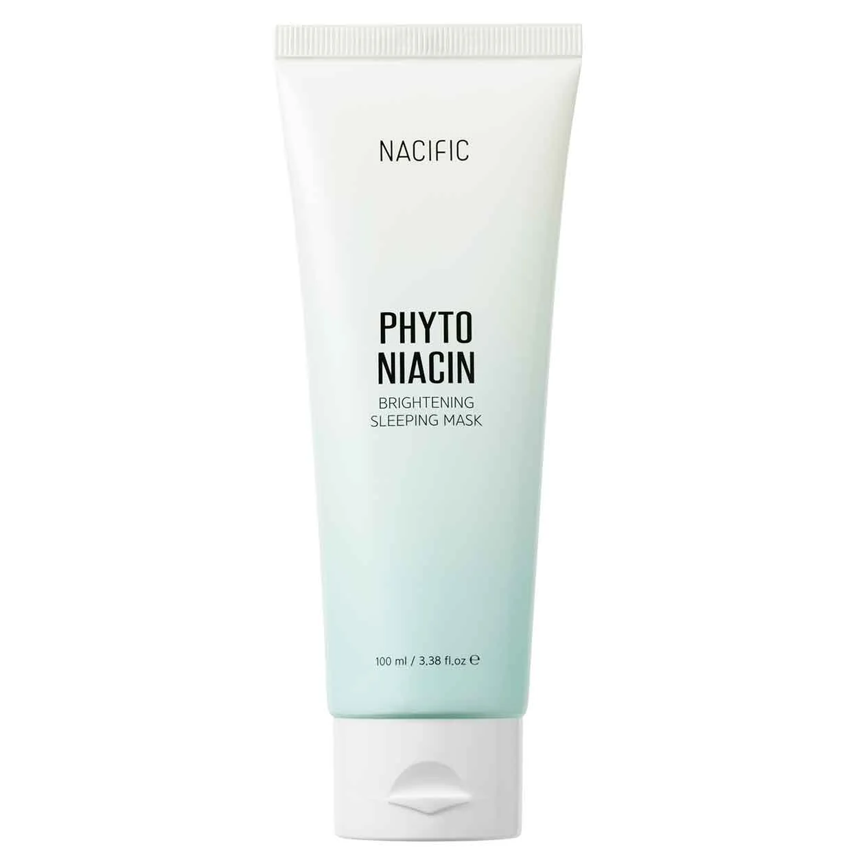 NACIFIC Phyto Niacin Brightening Sleeping Mask, odą šviesinanti naktinė veido kaukė, 100 ml