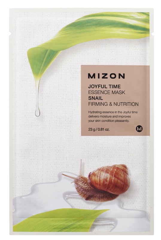 Veido kaukė Mizon Joyful Time Essence Mask Snail MIZ888890124, su sraigių sekretu, 23 g