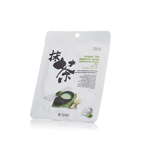 Veido kaukė su žaliąja arbata MITOMO Green Tea Essence Face Mask 25g