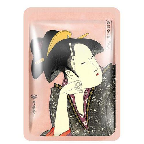 Veido kaukė su kamelija ir matcha MITOMO Camellia Flower Oil + Matcha Essence Mask 25g