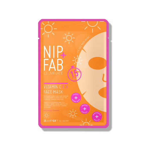 NIP + FAB Vitamin C Fix Sheet Mask Lakštinė veido kaukė su vitaminu C, 1 vnt.